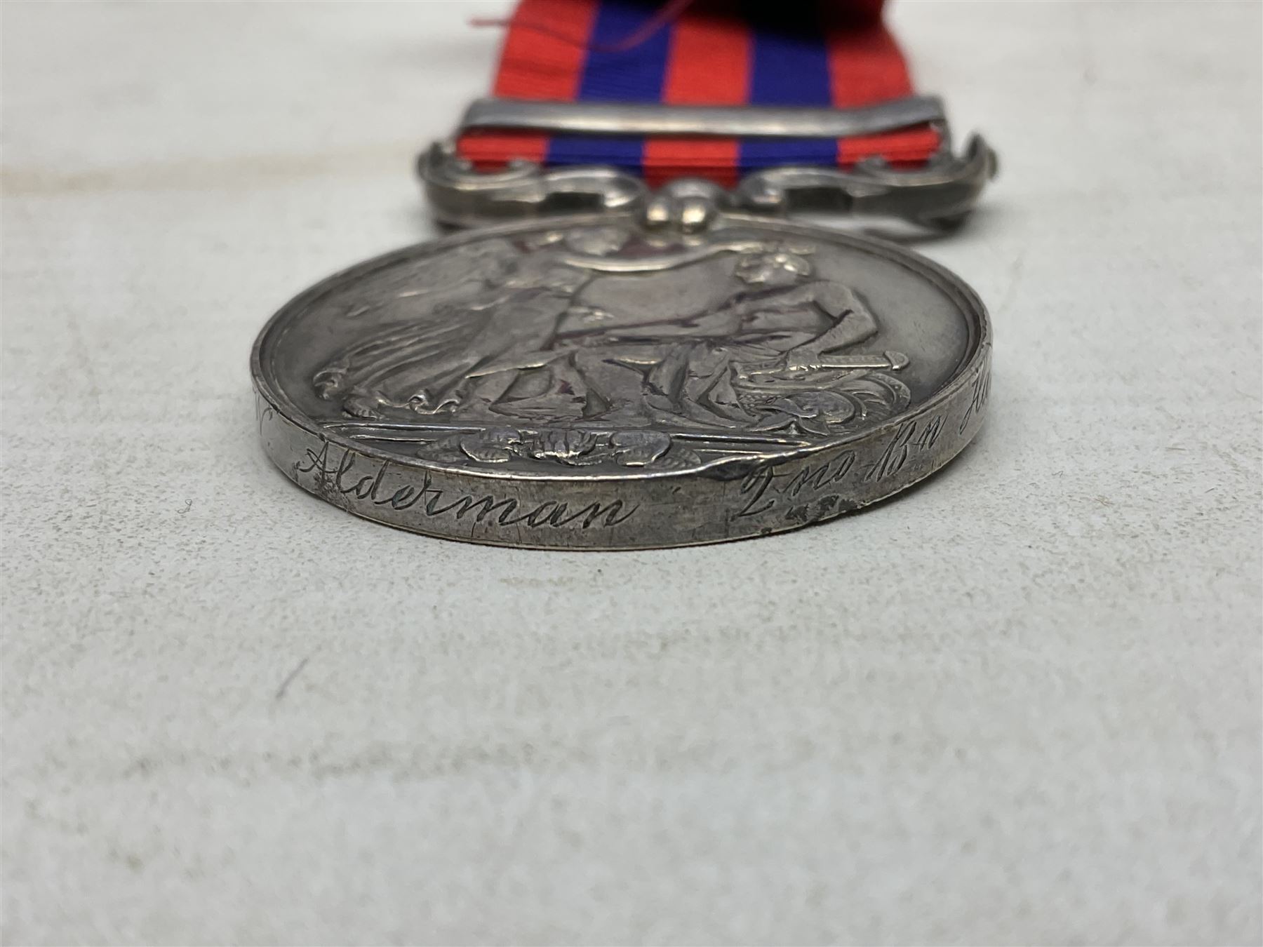 Victoria India General Service Medal with Burma 1885-7 clasp awarded to 1771 Pte. W. Alderman 2nd Bn - Image 9 of 10