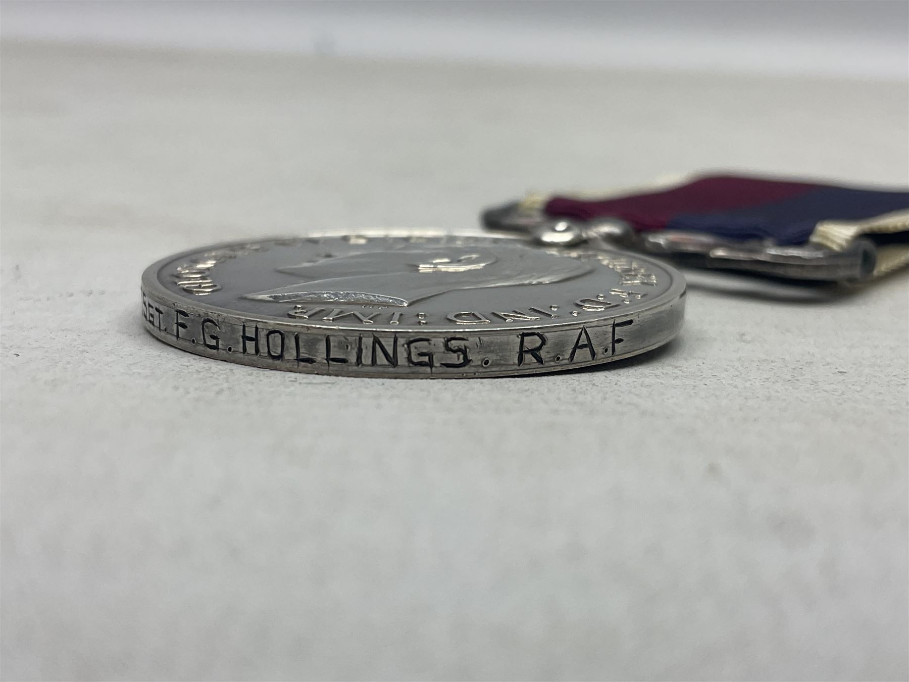 George VI RAF Long Service and Good Conduct Medal awarded to 506313 F/Sgt. F.G. Hollings R.A.F.; wit - Image 7 of 8