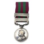 Victoria India General Service Medal with two clasps for Samana 1897 and Punjab Frontier 1897-98 awa
