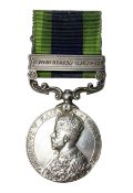 George V India General Service Medal with Waziristan 1919-21 clasp awarded to 2188 Sepoy Subedar 2-9