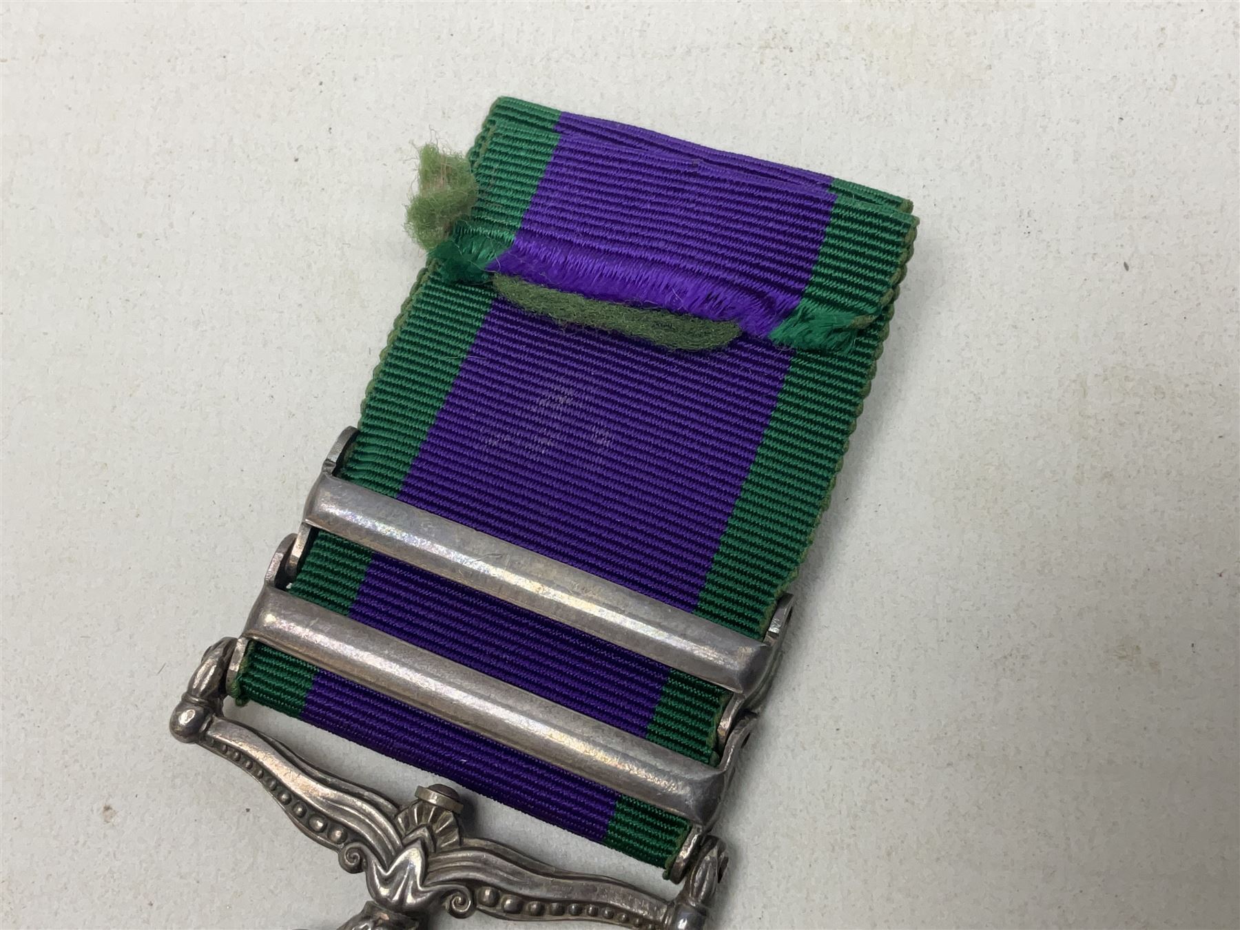 Elizabeth II General Service Medal with two clasps for Northern Ireland and South Arabia awarded to - Image 4 of 5