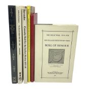 Six medal reference books comprising four Casualty Roll books for Crimea 1854-55