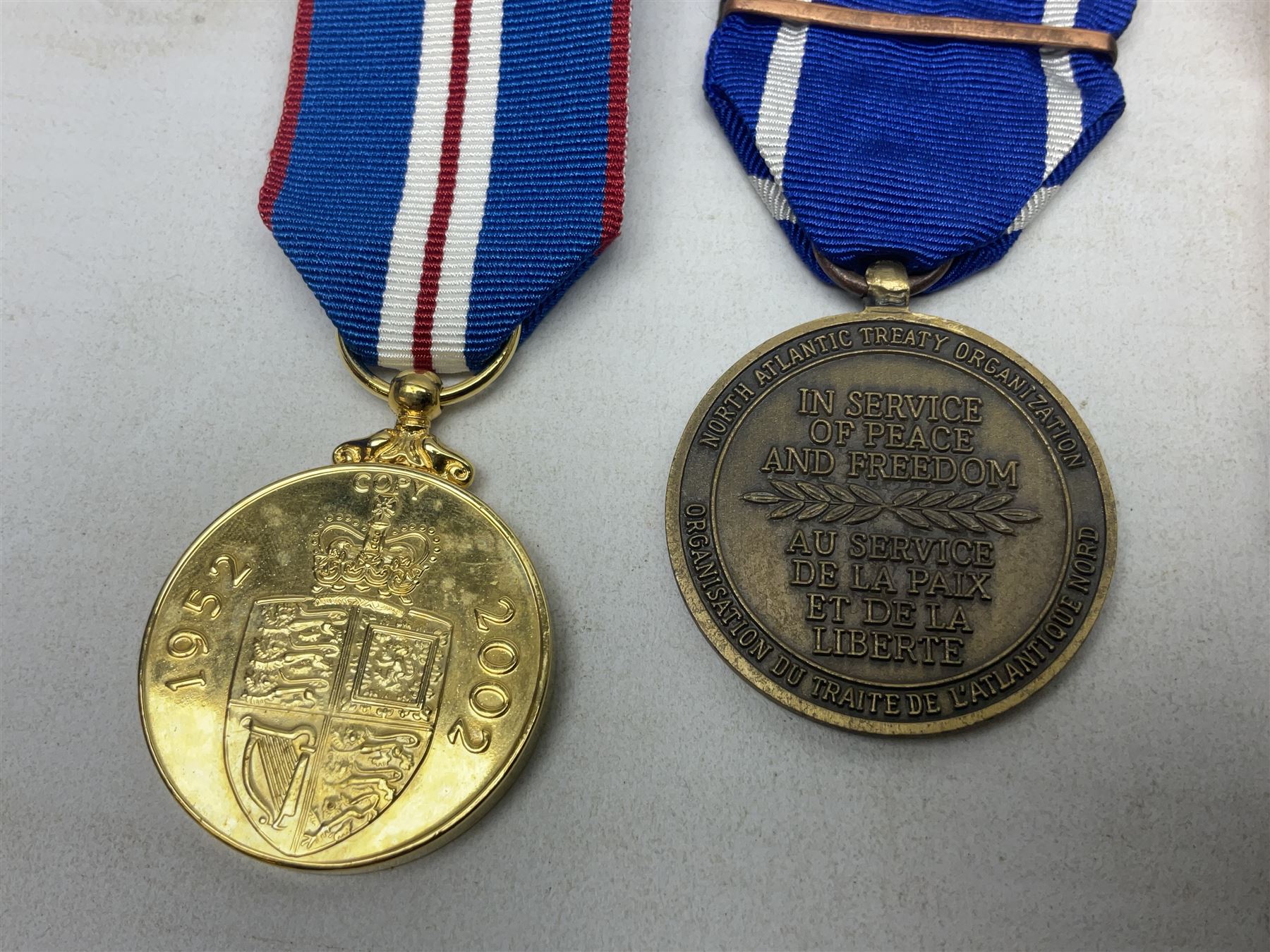 NATO Service Medal with clasp for Former Yugoslavia; together with three copy medals - Iraq Medal wi - Image 8 of 11