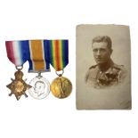 WW1 KIA group of three medals comprising British War Medal