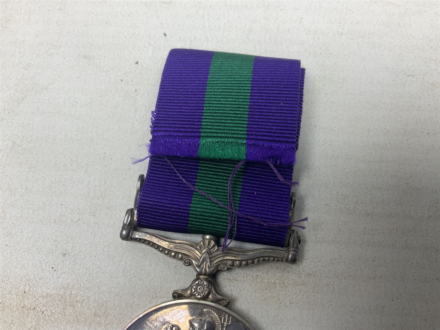 Elizabeth II General Service Medal with Malaya clasp awarded to 22682079 Pte. J. Siddall E. Yorks.; - Image 5 of 7