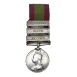 Victoria 2nd Afghanistan War Medal 1878-79-80 with three clasps for Kandahar