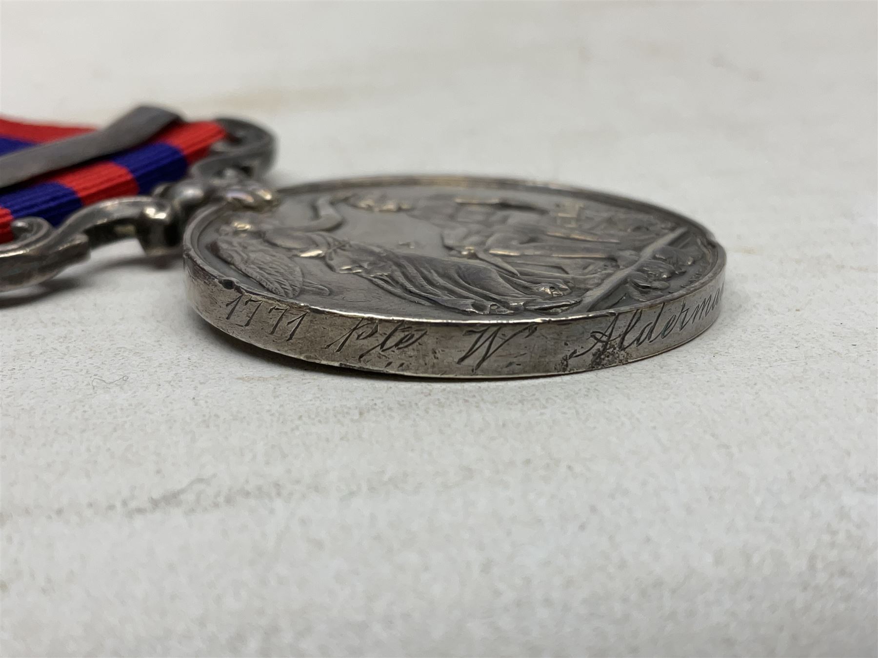 Victoria India General Service Medal with Burma 1885-7 clasp awarded to 1771 Pte. W. Alderman 2nd Bn - Image 8 of 10