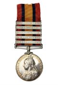 Queens South Africa Medal with five clasps for Laing's Nek