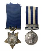 Victoria Egypt 1882 Medal with Tel-El-Kabir clasp awarded to 123(?9)17 Driv. Jas. Ryan N/2 Bde. R.A.