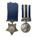 Victoria Egypt 1882 Medal with Tel-El-Kabir clasp awarded to 123(?9)17 Driv. Jas. Ryan N/2 Bde. R.A.