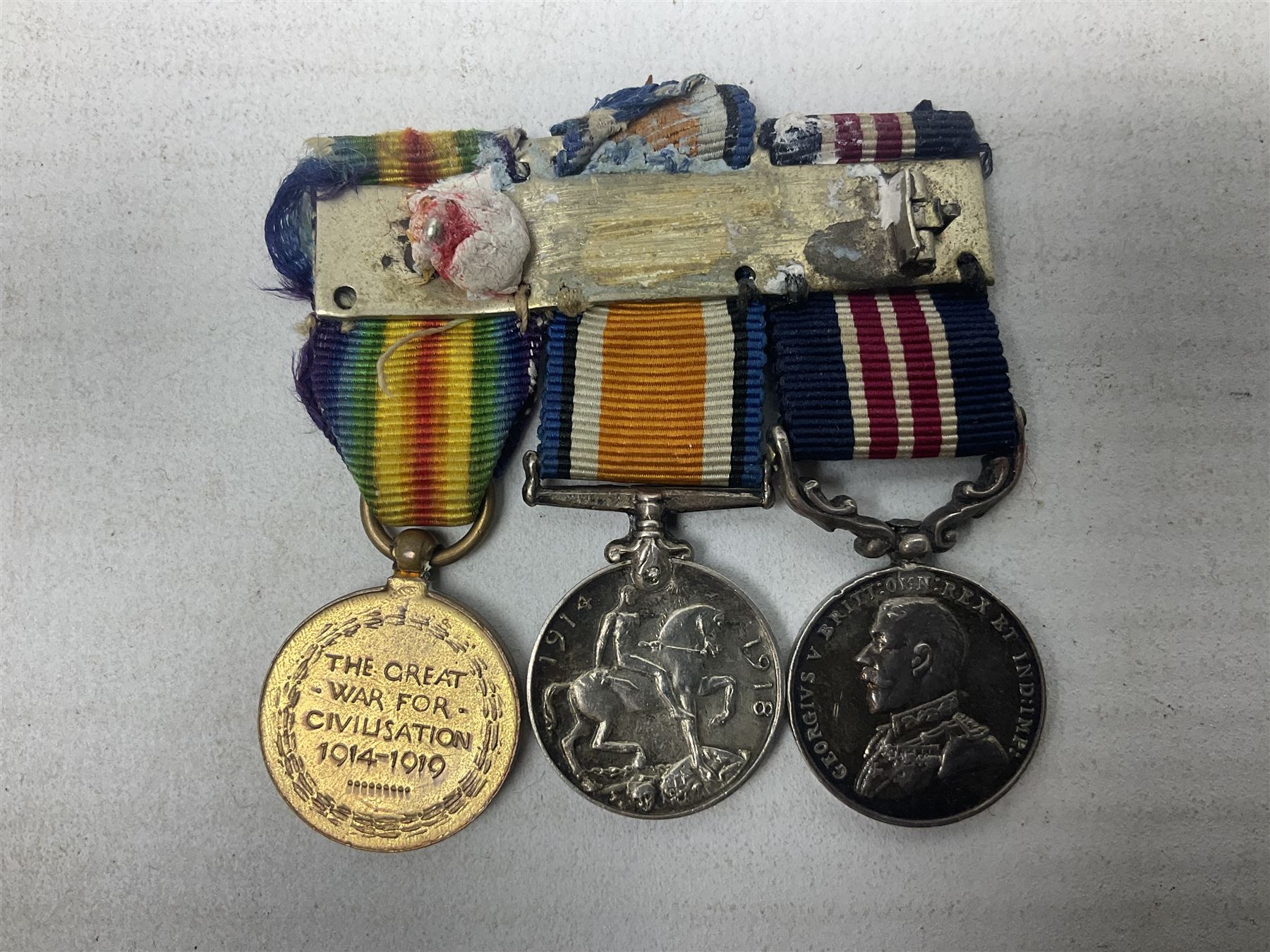 George V Military Medal and Distinguished Conduct Medal miniature group of seven medals comprising M - Image 3 of 9