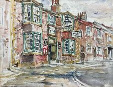 Rowland Henry Hill (Staithes Group 1873-1952): 'White Swan Hotel' Stokesley