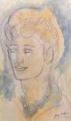 Jean Dufy (French 1888-1964): Portrait of a Woman