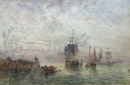 George Weatherill (British 1810-1890): Shipping off the Pier Head