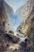 Attrib. John Moran (British/American 1831-1902): Grand Canyon of the Yellowstone River