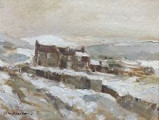 William B Dealtry (British 1915-2007): North Yorkshire Moors Winter Landscape