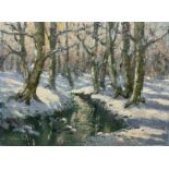 William Burns (British 1923-2010): 'The Woods in Winter'