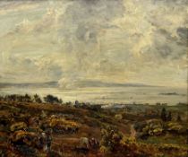 Herbert F Royle (British 1870-1958): 'The Dee Estuary from Caldy Hill - Wirral'