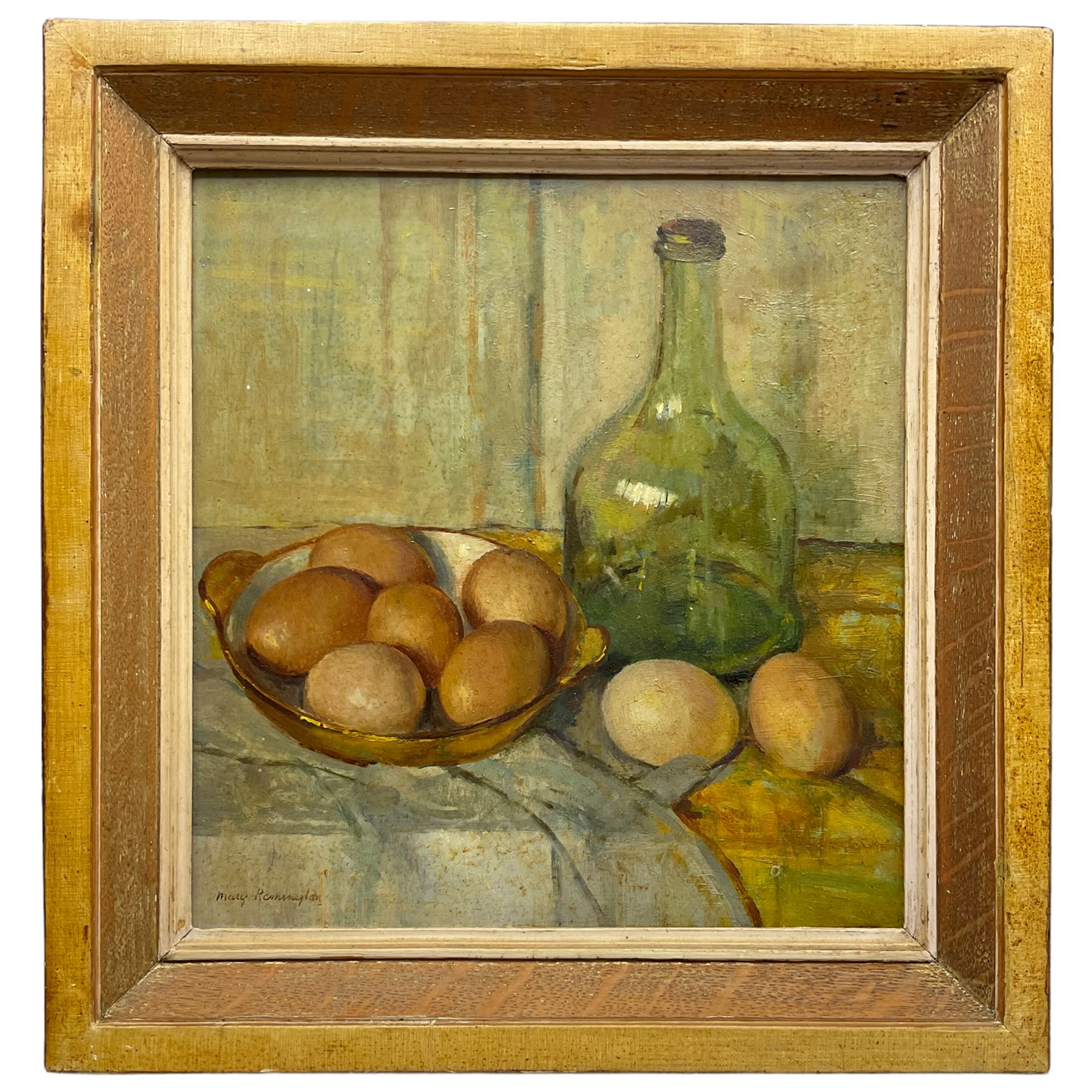 Mary Remington (British 1910-2003): Still Life of Eggs on a Table - Image 2 of 3