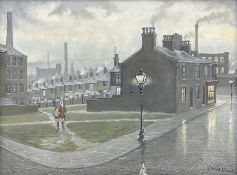 Steven Scholes (Northern British 1952-): 'The Old Gas Lamp 1962'