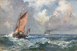 Bernard Finegan Gribble (British 1873-1962): 'Off the North Foreland'