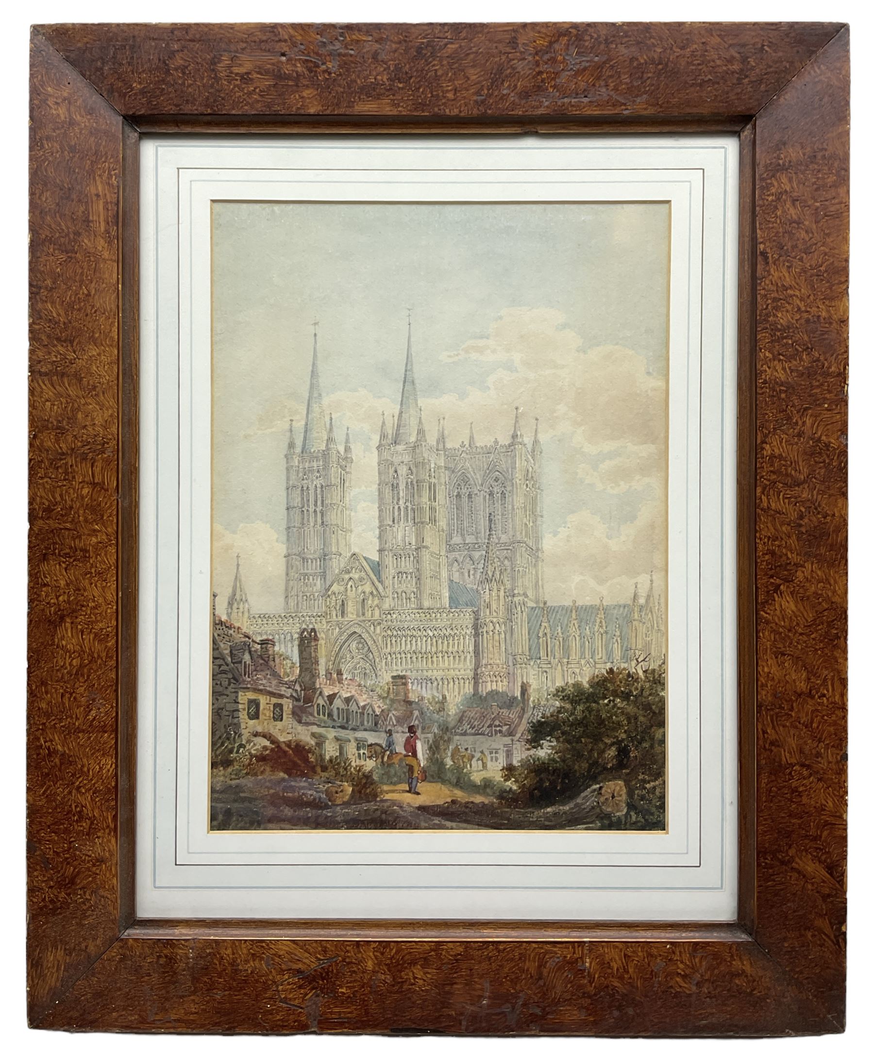 English School (19th century): Lincoln Cathedral - Image 2 of 2