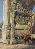 Arthur John Strutt (British 1819-1888): 'The Arch of Titus - Rome'