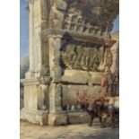 Arthur John Strutt (British 1819-1888): 'The Arch of Titus - Rome'