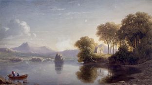 George Fennel Robson (British 1788-1833): 'Innisfallen Lake Killarney'