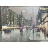 Steven Scholes (Northern British 1952-): 'Market Street Manchester 1962'