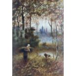 Eugene Joseph McSwiney (Irish 1866-1936): Gathering Firewood in Autumn