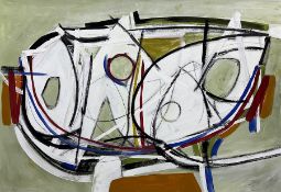 Attrib. Martin Lanyon (British 1954-): 'Boat Forms Portheras Cove'