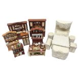 Collection of kitchen and bedroom dolls house furniture