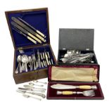 Walker & Hall silver-plate part canteen of cutlery