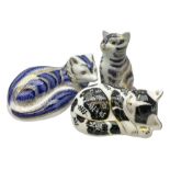 Three Royal Crown Derby paperweights