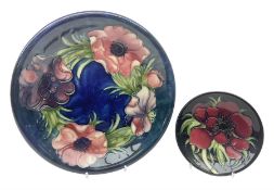 Moorcroft Clematis pattern plate and pin dish