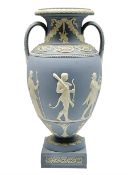 20th century Wedgwood Jasperware Procession of the Deities twin handled vase from the Genius Collect