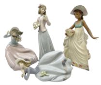 Four Lladro figures