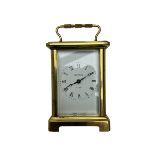 20th century French cornice �Bayard� 8-day timepiece carriage clock