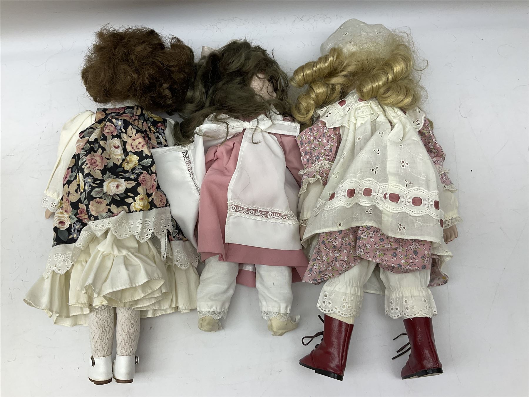 Three porcelain headed dolls - Image 8 of 8