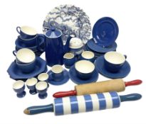 1930s Moorcroft blue glazed tea and breakfast wares