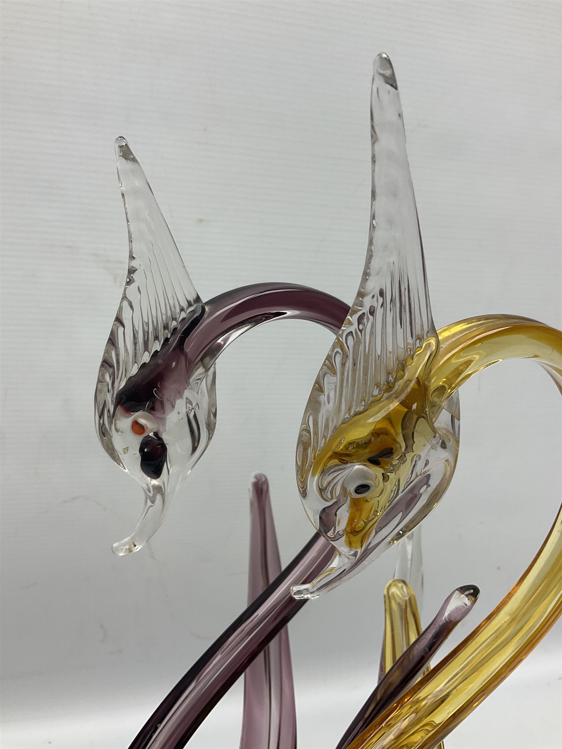 Pair of Murano Icet glass birds - Image 5 of 5
