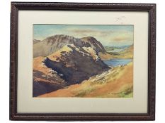 E Charles Simpson (British 1915-2007): 'Crummock Water and Lowes Water from Buttermere'