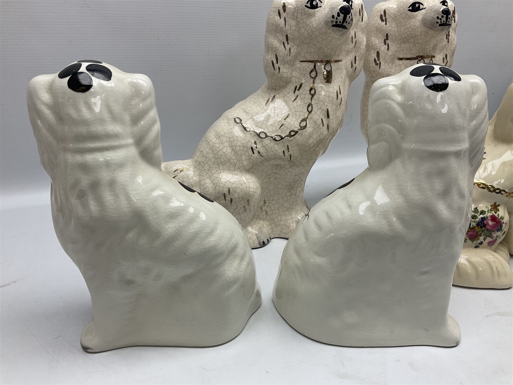 Three sets of Staffordshire style dogs - Image 3 of 8