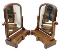 Two Victorian dressing table mirrors