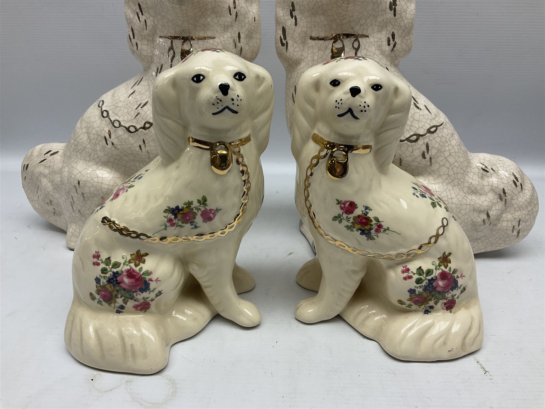 Three sets of Staffordshire style dogs - Image 5 of 8