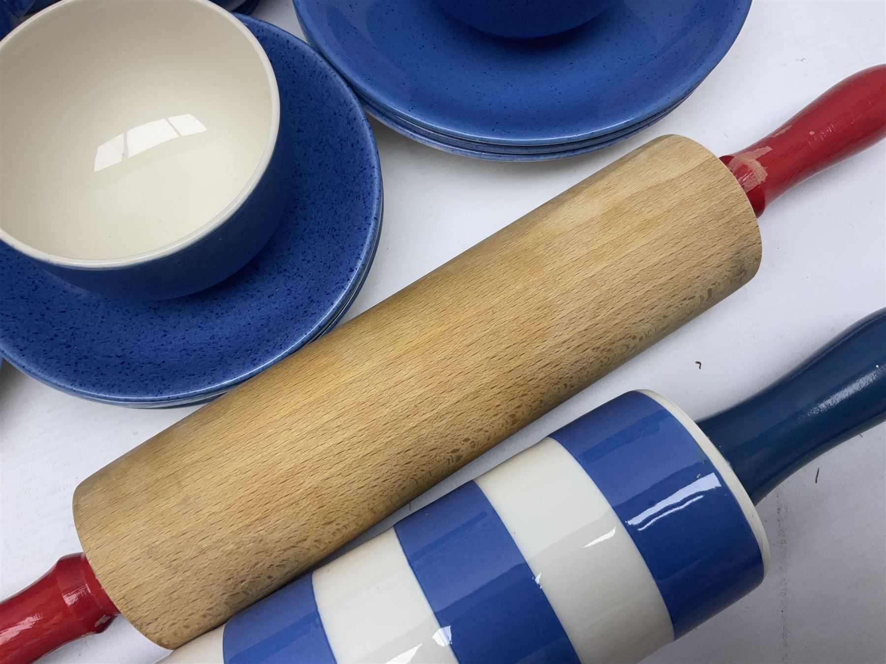 1930s Moorcroft blue glazed tea and breakfast wares - Image 13 of 13