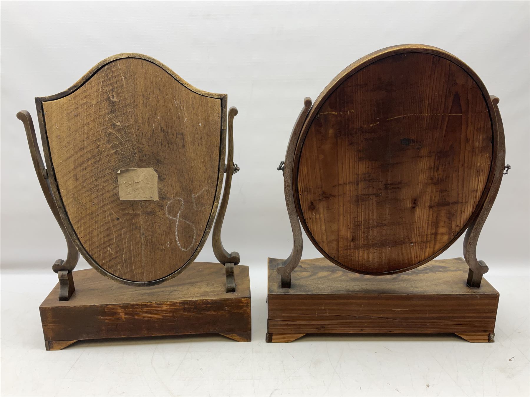 Two 19th century mahogany dressing table mirrors - Image 10 of 10