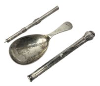 Mid 20th century silver caddy spoon