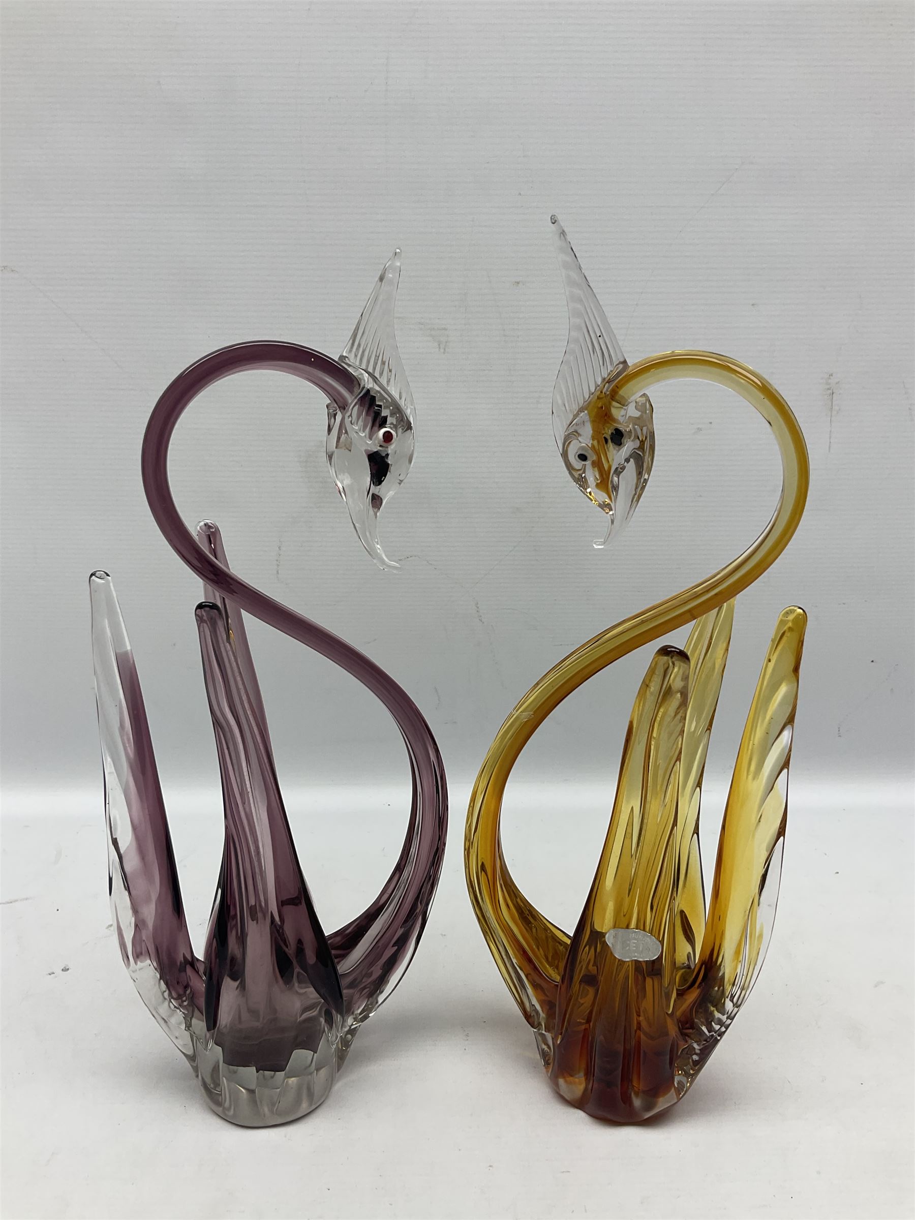 Pair of Murano Icet glass birds - Image 3 of 5